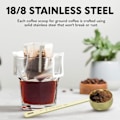 Miniatyrbild 3 av 5: Premium kaffeskopset - 1 msk (15 ml) & 2 msk (30 ml) måttsked - 2-pack - Guld