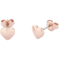 Miniatyrbillede 1 af 2: Små Hjerte Ørestikker til Kvinder Rose Gold