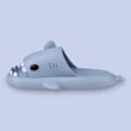 Miniatyrbild 4 av 7: Hajtofflor för pojkar och flickor, Shark Flip Flops för män och kvinnor, Shark Slippers, Bekväma halkfria pool-hajsandaler med tjock sula för sommaren Light blue 42/43