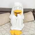Miniatyrbillede 2 af 4: Hvide and pyjamas til mænd og kvinder, flannel sovepose, sjovt ét-delt pyjamas M