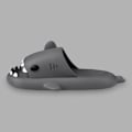 Miniatyrbild 4 av 7: Hajtofflor för pojkar och flickor, Shark Flip Flops för män och kvinnor, Shark Slippers, Bekväma halkfria pool-hajsandaler med tjock sula för sommaren Dark gray 40/41