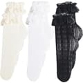 3 par damsockor spetsankelsockor sommarsockor andningsbara nätsockor