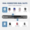 Miniatyrbillede 3 af 7: USB3.0 +USB C til SD-kortlæser iPhone Sort - SD-kortlæser 3.0 USB C-kortlæser 3.0 USB C card reader