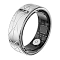 Miniatyrbilde 2 av 5: 17.4mm~21.5mm Sprekkdesign Multifunksjonell Helseovervåkende Smartring med Ladeetui Silver Size 11