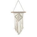 Miniatyrbild 1 av 5: Macrame väggdekoration med bomullsrep, handvävd bohemisk gobeläng, geometrisk konst, vacker heminredning