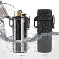 SOMGEM EDC Vanntett Lighterveske, 2-pakning Veske for BIC Regular Lighter Sleeve Modell J6 Utendørs Overlevelse Multifunksjonell Forseglet Lighter