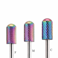 Miniatyrbild 4 av 5: Bits för elektrisk fil - 3 storlekar - Rundade - Borrbits Mellan grit