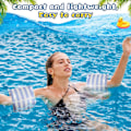 Miniatyrbild 5 av 5: Arm Floaties PVC Uppblåsbara Armband Randiga Pool Floats Ärmar Simning Arm Float Ringar