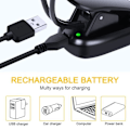 Miniatyrbilde 4 av 4: B-CWU 14 LED USB Oppladbar Fleksibel Clip-on Leselys