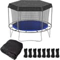 Trampolinskydd, 305 cm solskydd för studsmatta, UV-beständigt - för studsmattor med 8 stolpar