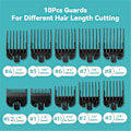 Pikkukuva 4 / 5: 10 kpl Clipper Guards -setti useimmille Wahl-leikkureille ja liss FX870 -leikkurin ohjaimien vaihto - 1/16