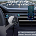 Miniatyrbillede 2 af 5: Bluetooth 5.0 Bil FM Transmitter LED Display Bluetooth Adapter Trådløs Audio Receiver TF Kort Musik Bil MP3 Afspiller (FMY)
