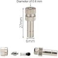 Miniatyrbilde 2 av 5: 10 stk. 6 mm hurtigkobling hagemistedyser - 0,6 mm