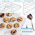 Miniatyrbilde 3 av 4: HaWare Bakebrett med kjølerist, lite bakebrett i rustfritt stål med kjølerist, 26,4 x 20,5 x 2,5 cm 26.5x20.5x2.5cm