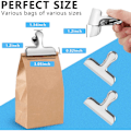 Miniatyrbillede 4 af 6: 8 stk. Bulldog Clips, 7,6 cm brede Binder Clips, Sølvfarvede Rustfri Stålclips til Organisering af Filer, Fotos, Tasker, Papirer, Clips