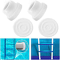Miniatyrbild 1 av 5: 4 st pooltrap bumpers för inground pool, vita gummibumpers för inground pool stegar passar 1,90 pool stegar