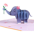 Miniatyrbilde 1 av 4: Pop-up Gratulasjonskort, 3D Elefant, perfekt for bursdagsfester, bursdagsgaver, jubileer