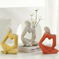 Miniatyrbilde 2 av 3: Vase Deco Stue Moderne Keramisk Hvit Skulptur Vaser, 19 Cm