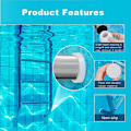 Miniatyrbild 3 av 5: 4 st pooltrap bumpers för inground pool, vita gummibumpers för inground pool stegar passar 1,90 pool stegar