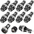Miniatyrbillede 1 af 5: 10 stk. 5 x 20 mm sikringsholder AC 10A 250V sort skruehætte sikringsholder, panelmonteret skruehætte sikringsholder