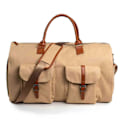 Miniatyrbillede 1 af 5: Rullekufferter til rejser, konvertibel duffel-kuffert med hjul, 100% splinterny Dark Brown