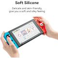 Miniatyrbild 3 av 4: Söta silikon Joy Con tumgreppsskydd, joystickskydd kompatibelt med Nintendo Switch/OLED/Switch Lite, 4 st - Rosa Dödskalle