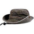 Miniatyrbild 1 av 4: Solhatt i bomull UV-skydd Sommarhattar Strandhatt Safari Boonie Hatt Hopfällbar Fiskehatt med Andningsbart Mesh och Justerbar Hakrem Army Green