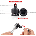Miniatyrbillede 3 af 5: 6-pak topnøgle adapter reducer til 1/4\", 3/8\", 1/2\", 3/4\" topnøgle konverter