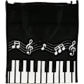 Miniatyrbillede 5 af 5: Keyboard Klaver Musik Melodi Nylon Tote Undervisning Stof Taske Musik Gave Sort 1 stk