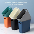 Miniatyrbilde 4 av 4: Stor søppelbøtte i plast, utendørs søppelkasse for bad, kjøkken, hjem, sovesal, diverse, toalettsaker, grønn Green