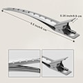 Miniatyrbillede 2 af 3: Pin Curl Clips 24 stk, Sølvfarvede metal hårklemmer til styling, Clips, Frisørklemmer til krøller til hair extensions DIY hårtilbehør (8,89 cm)