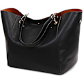 Miniatyrbillede 1 af 7: Store damehåndtasker, dametaske, PU læder crossbody taske, dame mode shopper taske til shopping, fest, rejser, arbejde Negro
