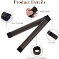 Miniatyrbilde 2 av 3: 2 stk. Enkel Donut Bun Maker for Hår, Fransk Twist Fold Wrap Snap Band for å Lage DIY Hårfrisyrer, Ballett Hår Deft Bun Hårstylingtilbehør Brown