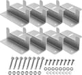 Miniatyrbillede 1 af 2: 2 Pak 2 Hull Z-Type Solpanel Montering Beslag med Aluminium A