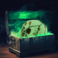 Miniatyrbild 5 av 5: Skallemodell, Realistisk Halloween Resin Människokranium Häxkonst