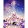 Miniatyrbild 1 av 5: (30 x 40 cm, Slott B) 5D diamantmålning kit, slott diamant