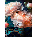 Miniatyrbild 1 av 5: (30 x 40 cm, Blomma-D) 5D Diamantmålning Kit för Vuxna, DIY Di