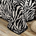 Miniatyrbild 3 av 5: Zebra-mönstrad Flanellfilt för Soffa och Säng (180*200cm)
