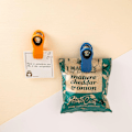 Miniatyrbillede 4 af 5: 10 stk. Sorte Chipsklips Brødklips Poseklips Magnetiske Klips til Madpakker Chipsposeklips