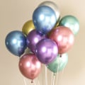 Miniatyrbild 3 av 3: Röda 50 st Krom Latexballonger 12 tum Glansiga Helium Ballonger Asso
