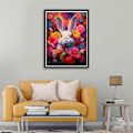 Miniatyrbild 5 av 5: 5D Diamantmålning 30x40cm Kit för Vuxna Kanin, DIY Diamant A