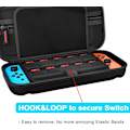 Miniatyrbild 2 av 5: 1-delat case (svart) för Nintendo Switch och Switch OLED Pocket C