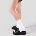 Miniatyrbilde 4 av 4: (M) Cloud Slippers for kvinner, Unisex EVA Soft Recovery Slippers, tykksålede Pillow Slippers for menn med åpen tå, dusjsko for utendørs bruk og
