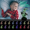 Miniatyrbild 2 av 5: 3D-illusionlampa, 16 färger Spiderman nattlampa för pojkar barn vuxna färgförändrande sovljus