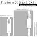 Miniatyrbild 4 av 5: 2-pack pennfackshållarfodral med justerbar elastisk band för journaler