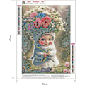 Miniatyrbild 2 av 5: Diamantmålning Kit 30x40cm för Vuxna, Diamantkonst Kit Blomma