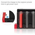 Miniatyrbilde 2 av 6: (Svart og Rød) Ladestasjon for Joycon Nintendo Switch & OLED - Lader opptil 4 kontrollere, kompatibel med Switch og Switch OLED-modell