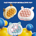 Miniatyrbild 4 av 4: （Kanin）Snabb tryck bubblor Pop Fidget Toy It Game, Snabb tryck Ljus upp Pop Interaktiv Sens