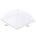 Miniatyrbilde 5 av 7: 4 stk. 45 cm Mesh Matbeskyttere Mesh Gjenbrukbare Sammenleggbare Hvite Paraplytelt Krypterte Skjermnettbeskyttere