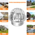 Miniatyrbillede 3 af 5: 90 mm tagrende - - - beskyttelse mod blade